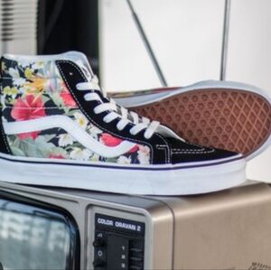 Vans Sk8 Hi Digi Aloha Tropical Floral Print Skate Sneakers Mens Size 12